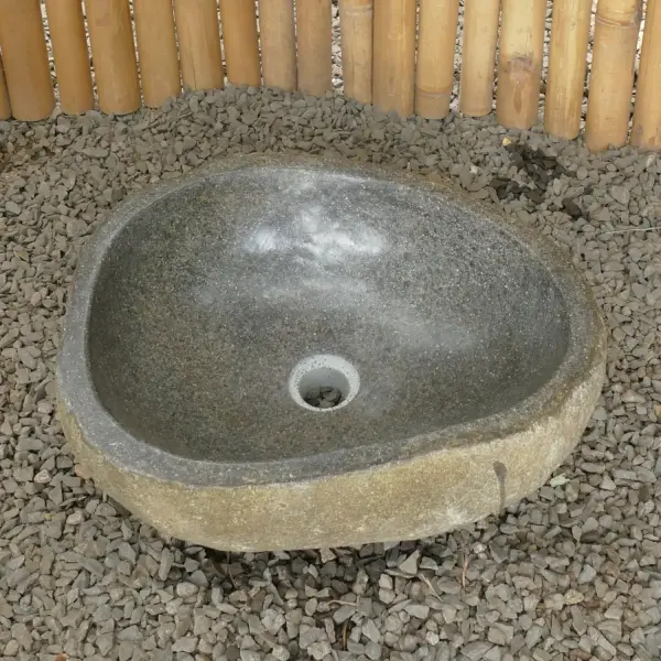 Product image 4 of the product “Sink / washtafel of riverstone in a open carton about 45cm diameter 45 cm”